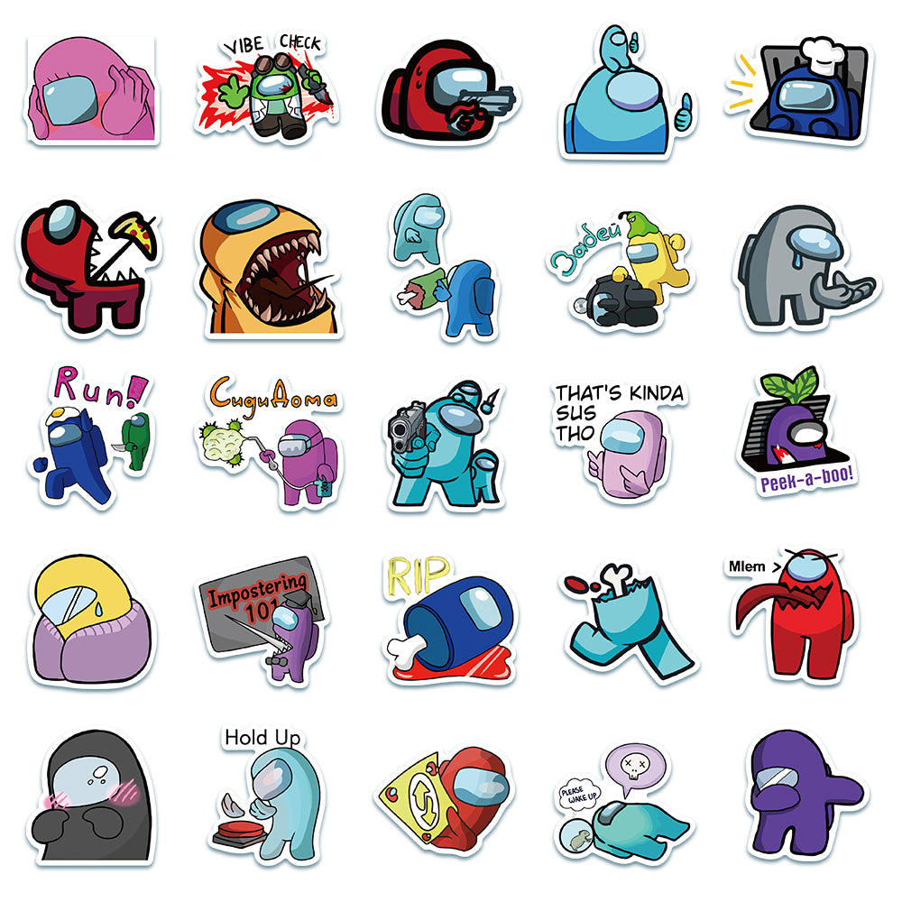 50pcs Among Us 2 Stickers