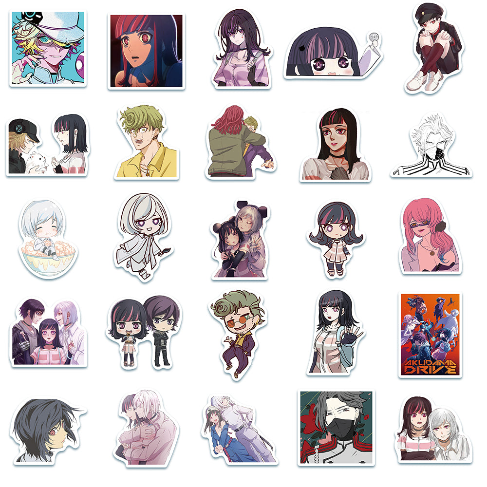 50pcs Akudama Drive Stickers