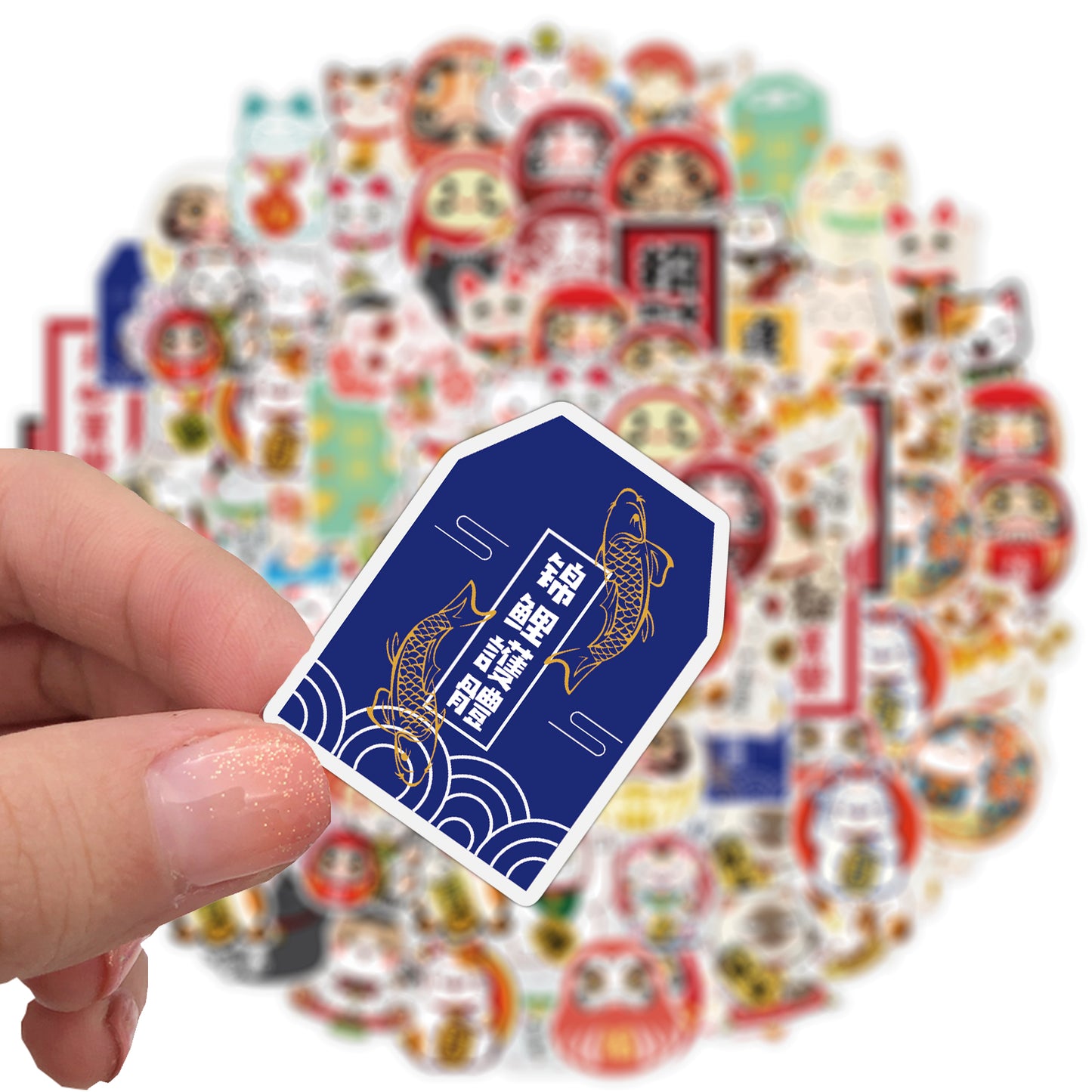 50pcs Money Cat Stickers