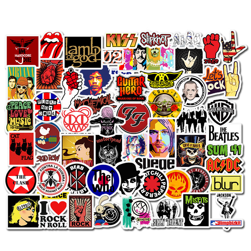 52pcs Music Rock 1 Stickers