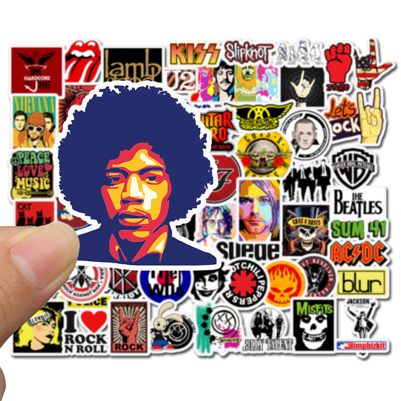 52pcs Music Rock 1 Stickers