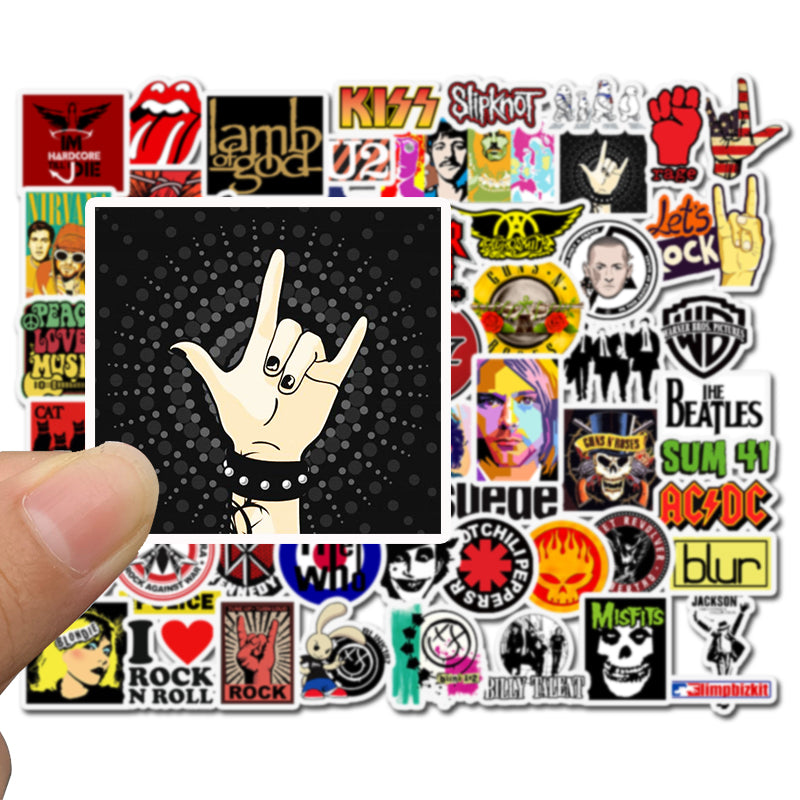 52pcs Music Rock 1 Stickers
