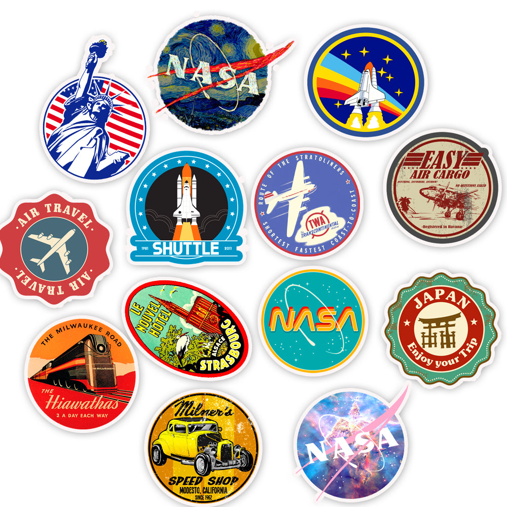 50pcs Air Travel Stickers
