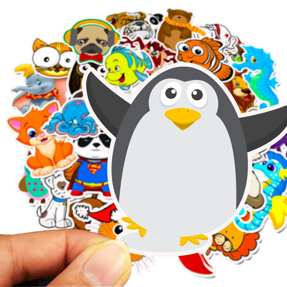 50pcs Cute Animals Stickers