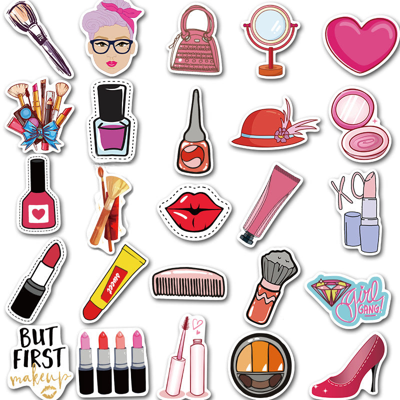 50pcs Girls Makeup Stickers