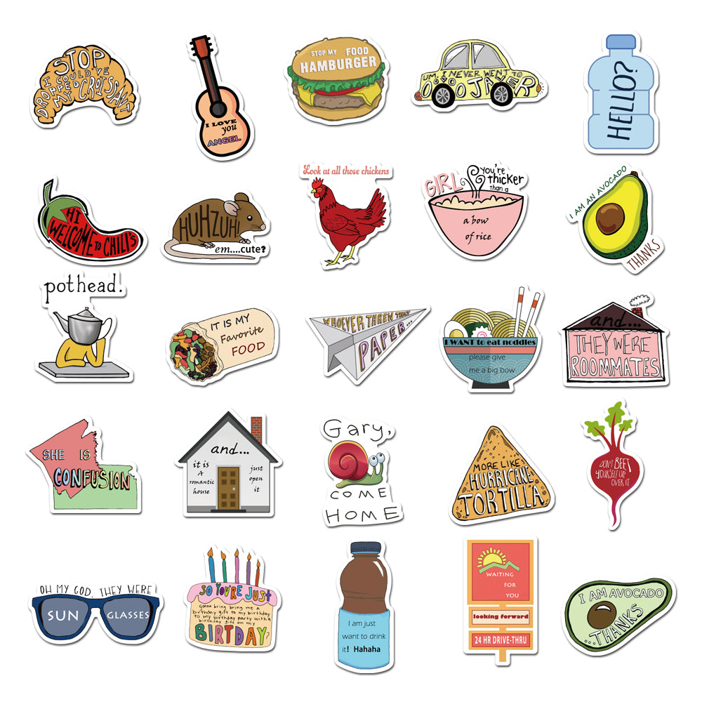 50pcs Cute INS 6 Stickers