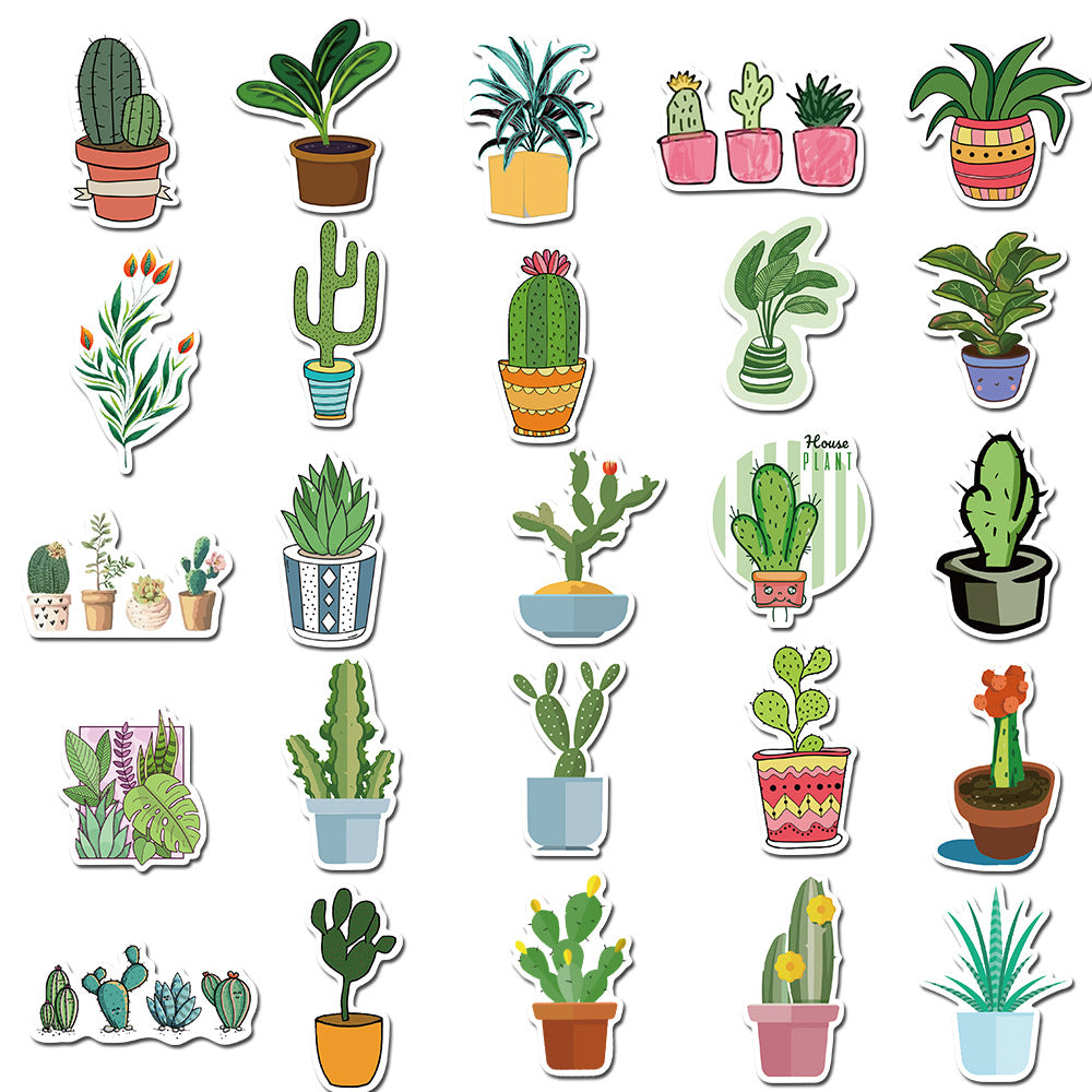 45pcs Succulents & Cactus 1 Stickers