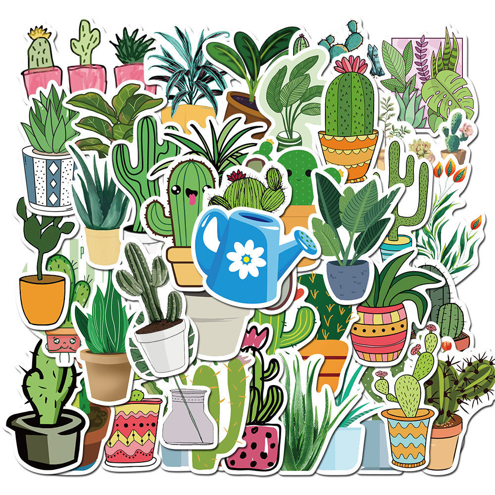 45pcs Succulents & Cactus 1 Stickers