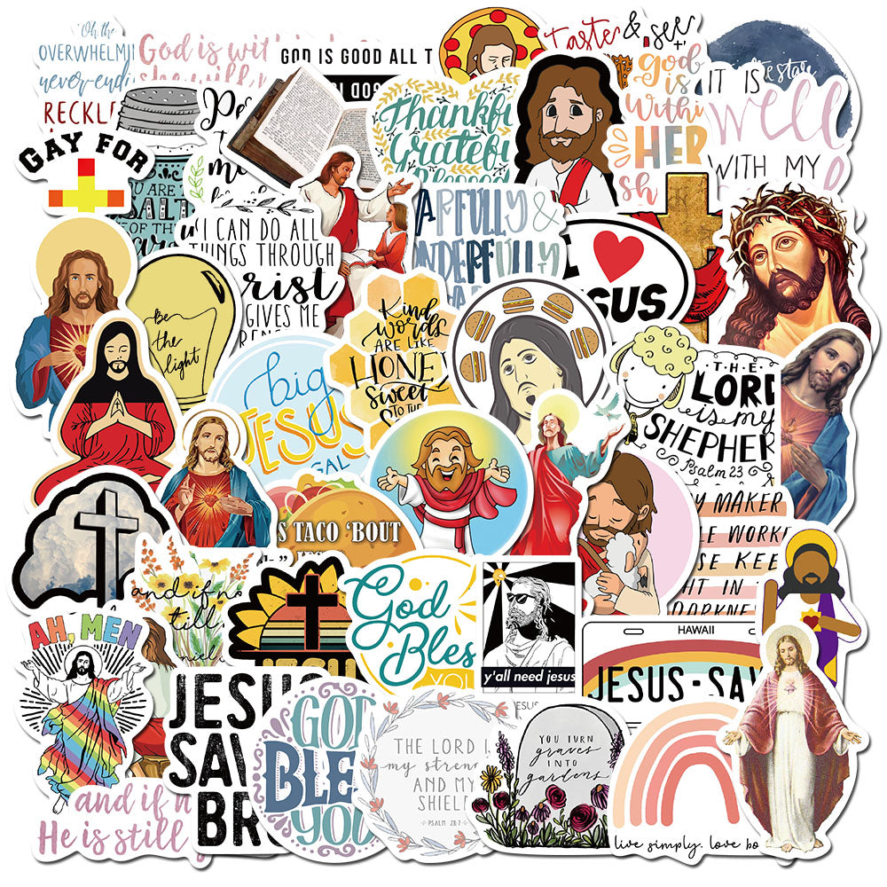 50pcs Christianity God Stickers