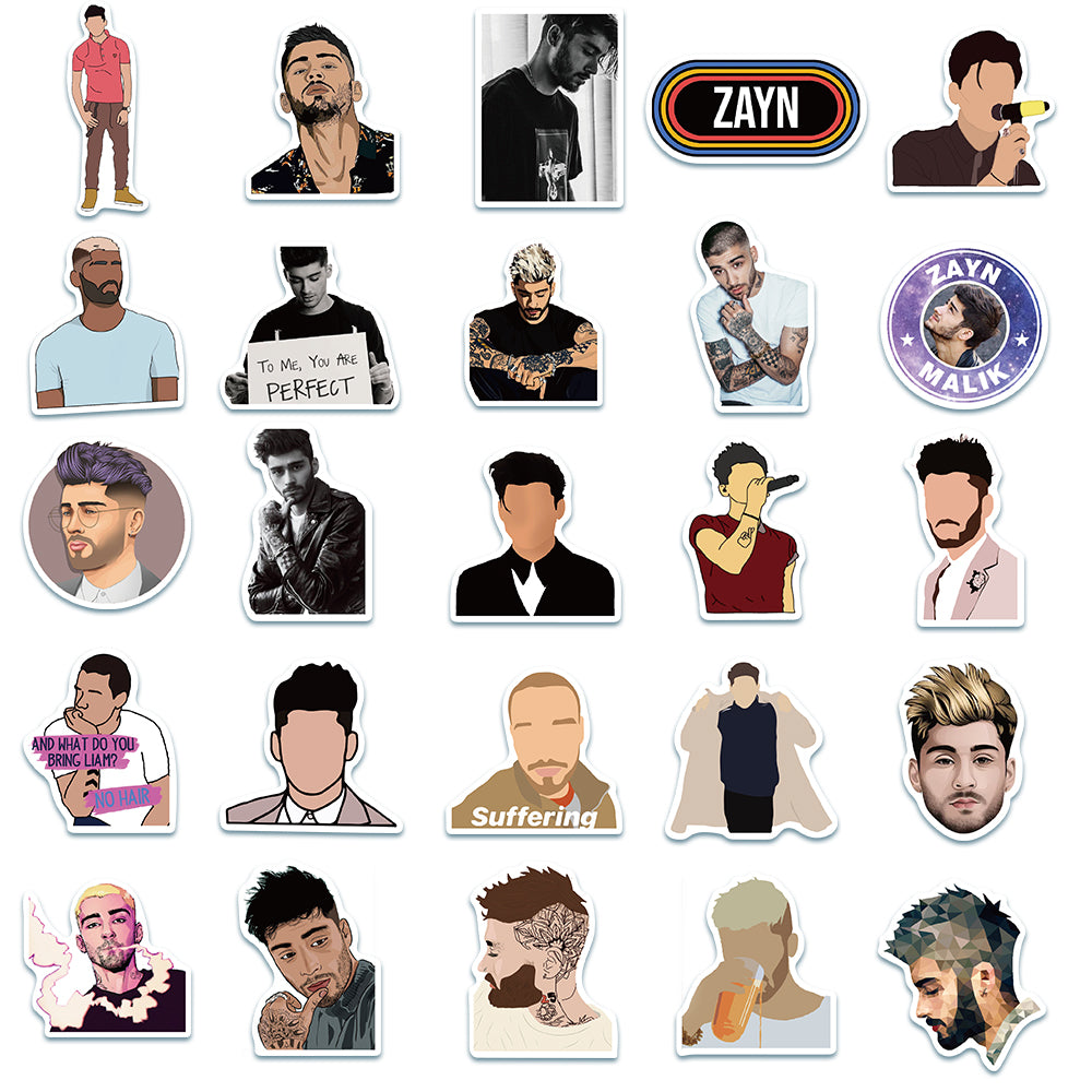 50pcs Zayn Malik Stickers