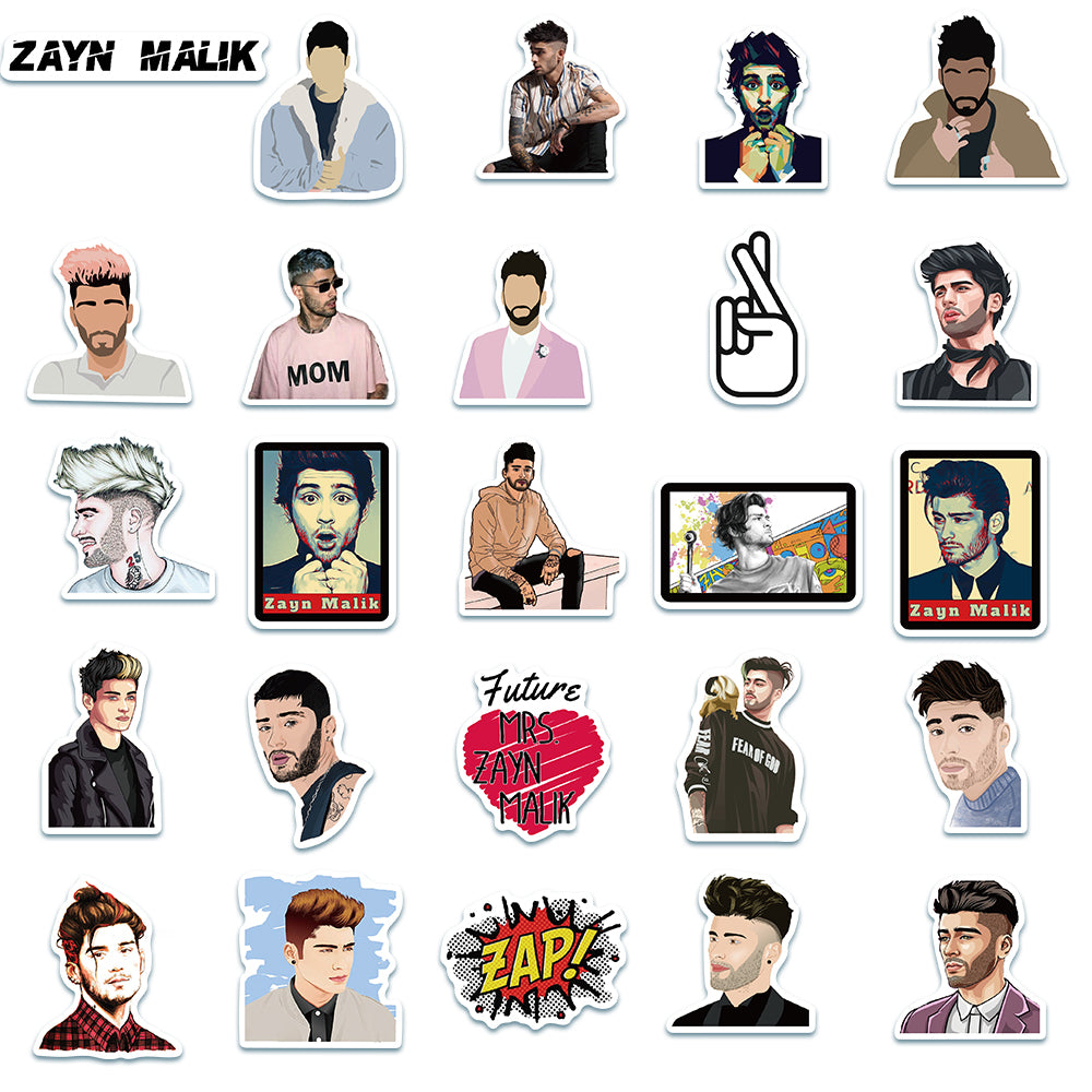 50pcs Zayn Malik Stickers