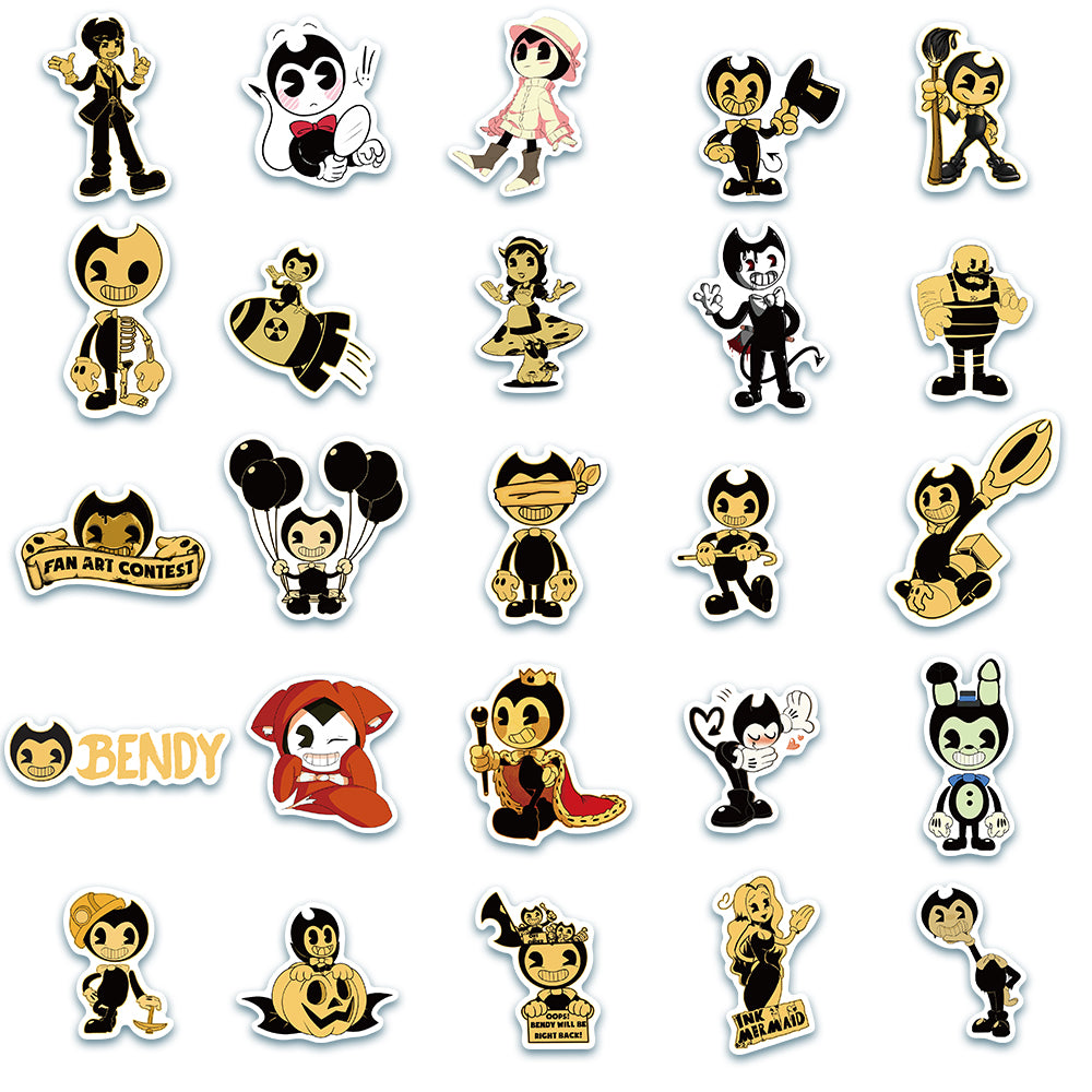 50pcs Bendy and the Ink Machine Stickers