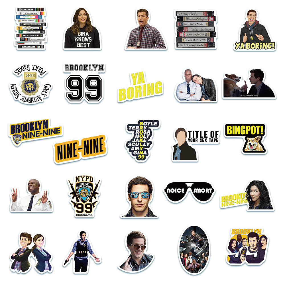 50pcs Brooklyn Nine Nine Stickers