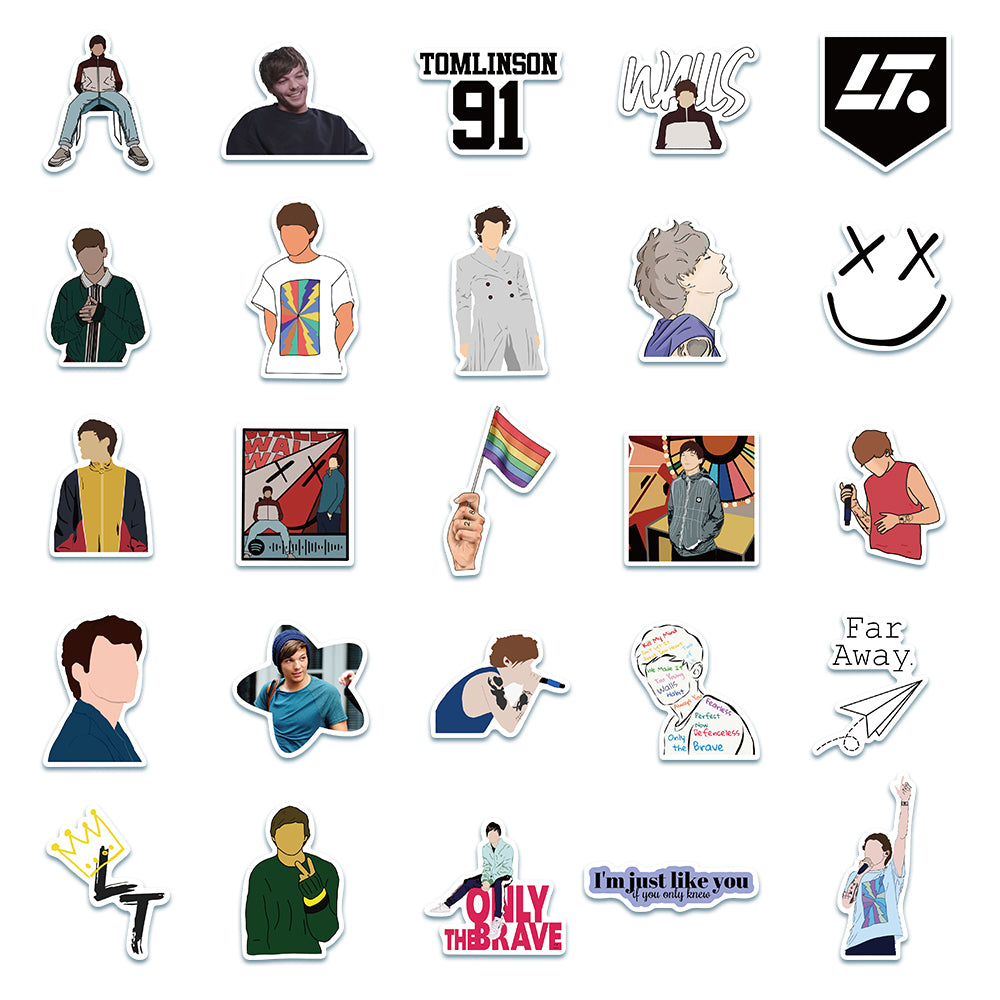 50pcs Louis Tomlinson Stickers