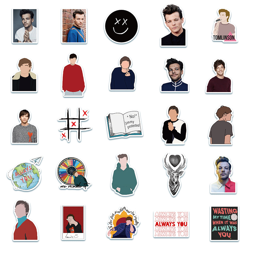 50pcs Louis Tomlinson Stickers