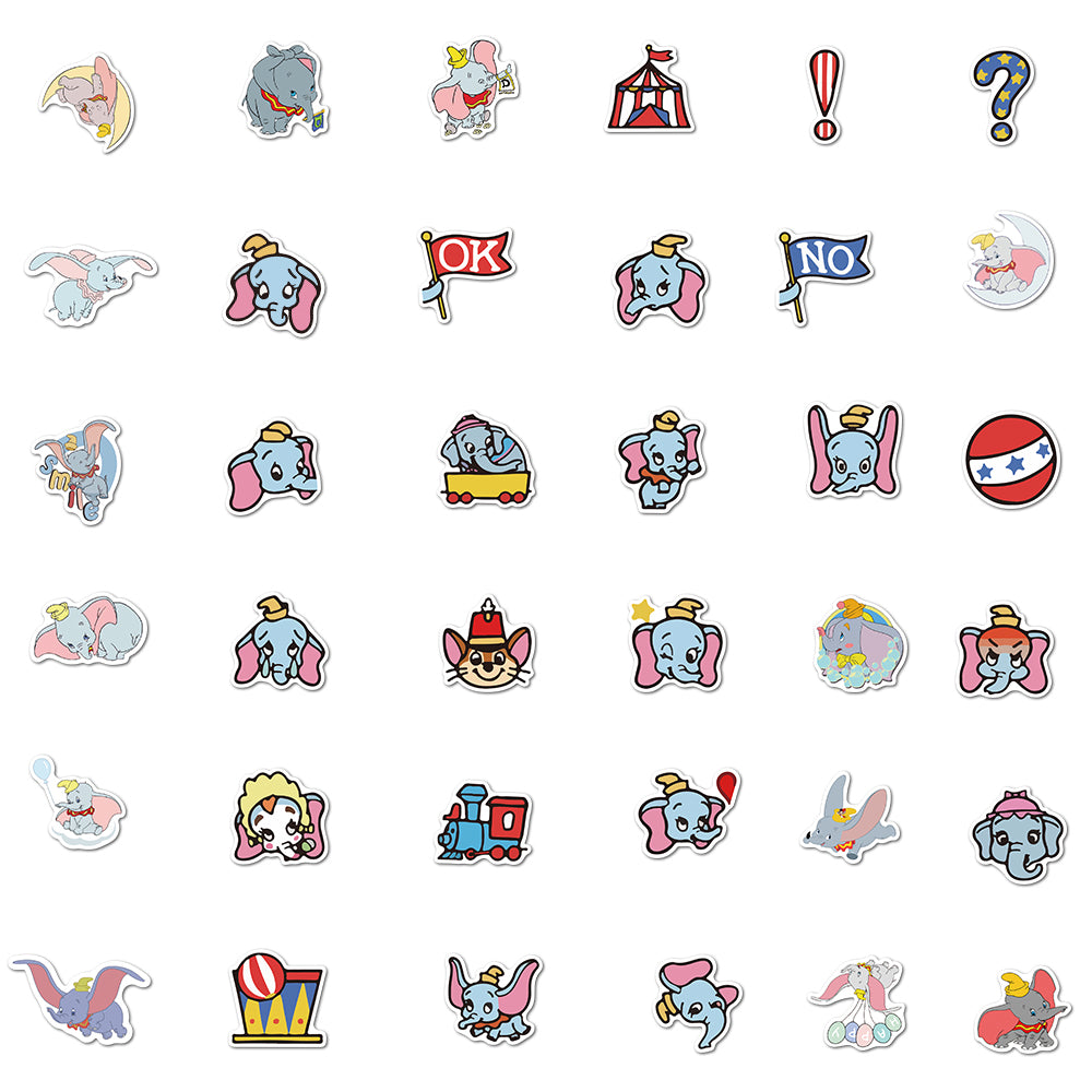 50pcs Dumbo Stickers