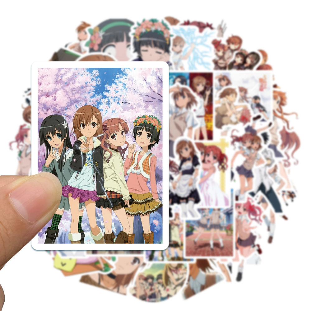 50pcs A Certain Scientific Railgun Stickers