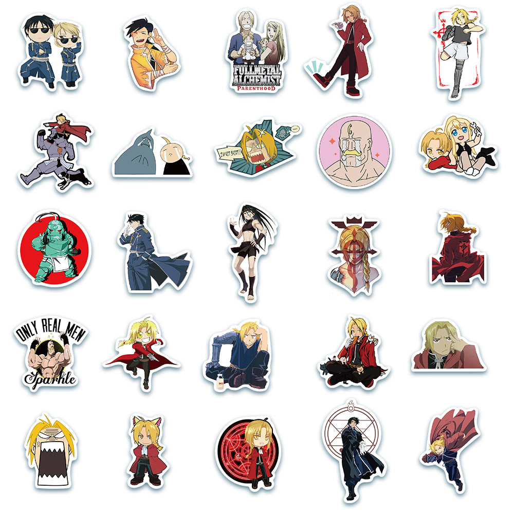 50pcs Fullmetal Alchemist Stickers