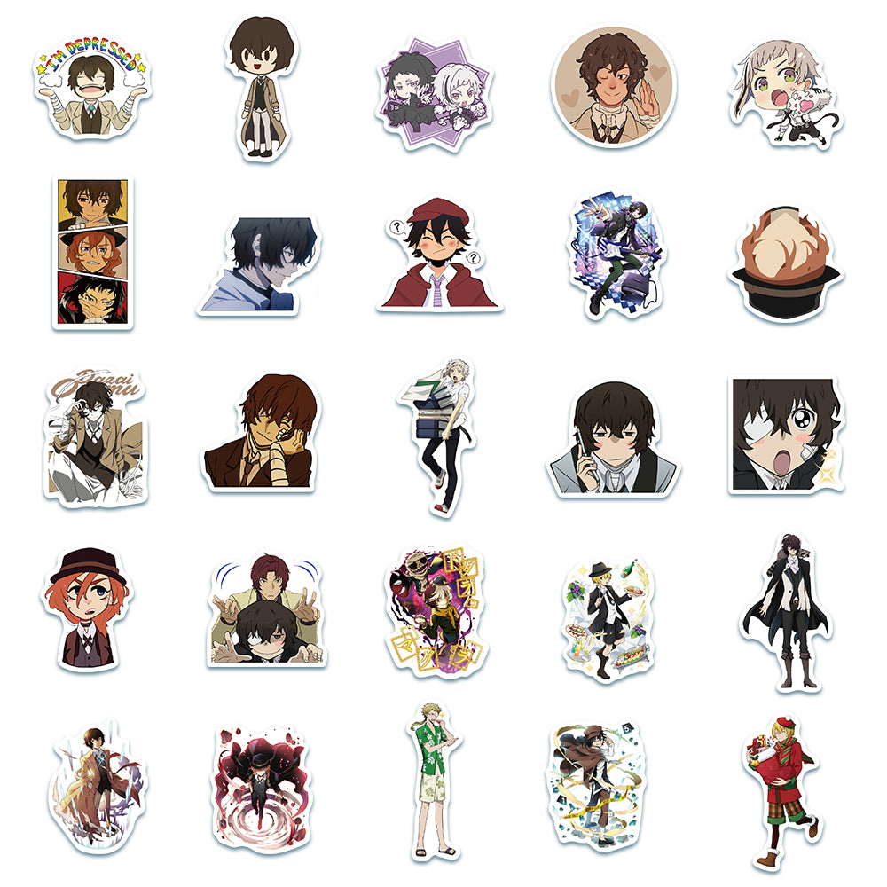 50pcs Bungo Stray Dogs 1 Stickers