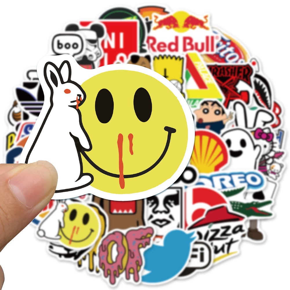 50pcs Street Fashion 2 Stickers
