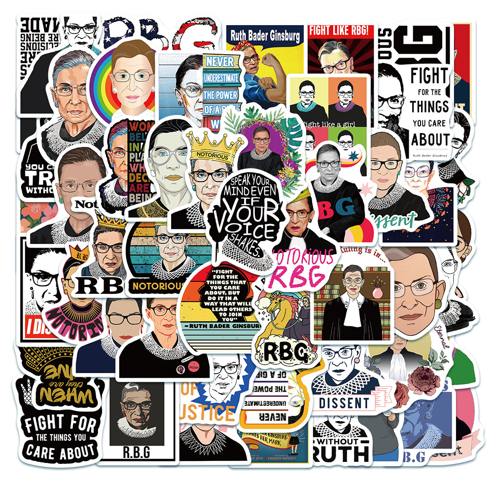50pcs Ruth Bader Ginsburg Stickers
