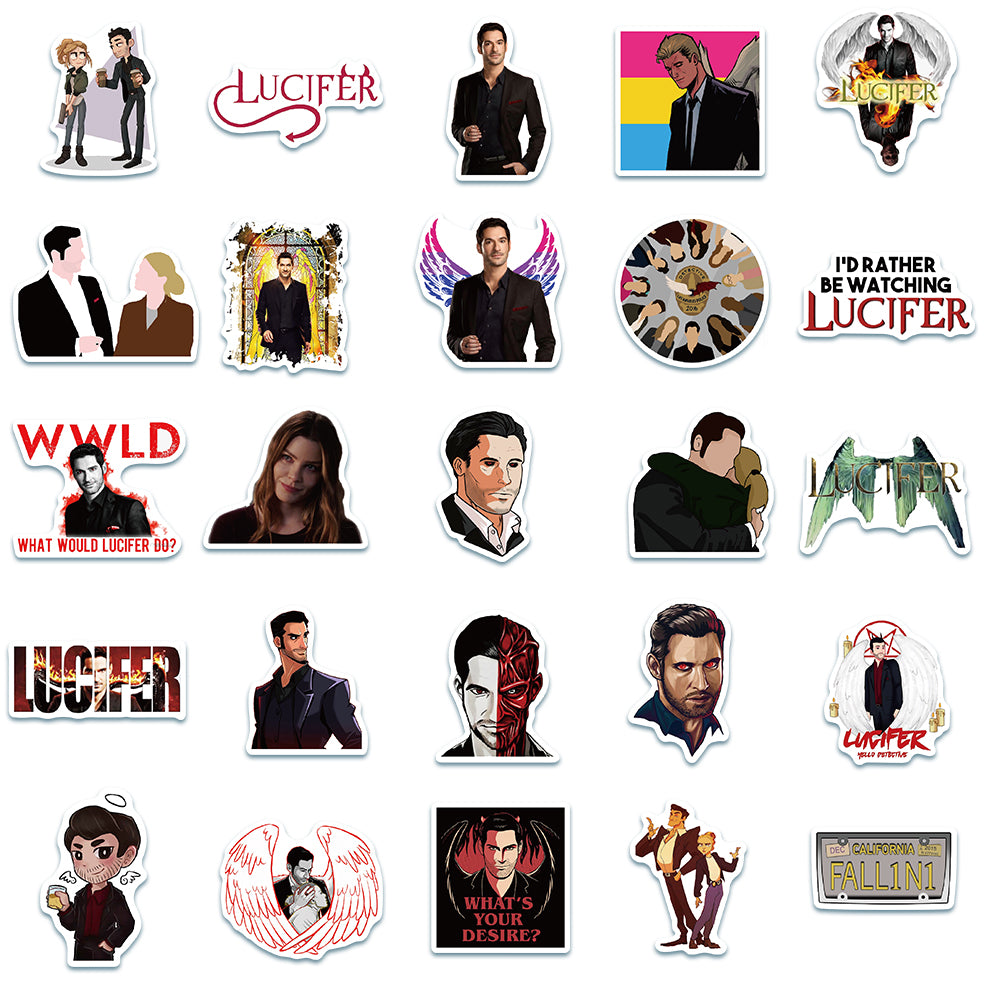 50pcs Lucifer Stickers
