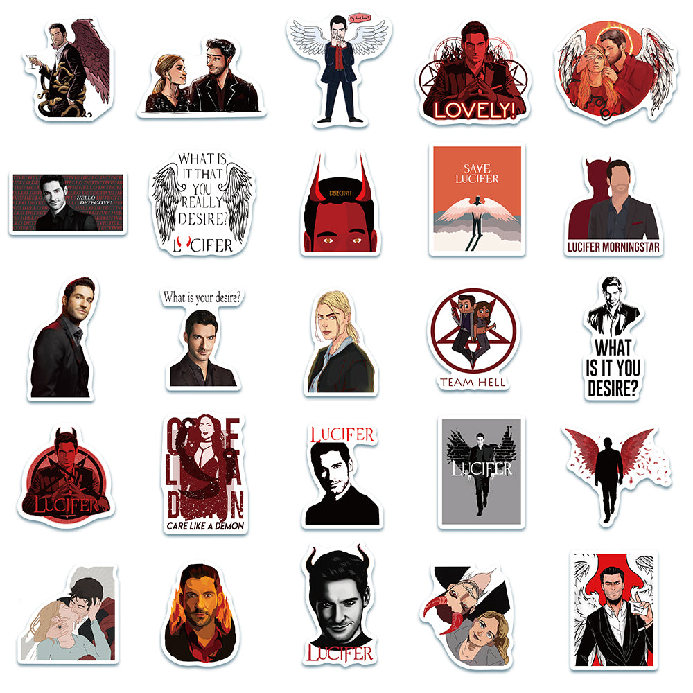 50pcs Lucifer Stickers
