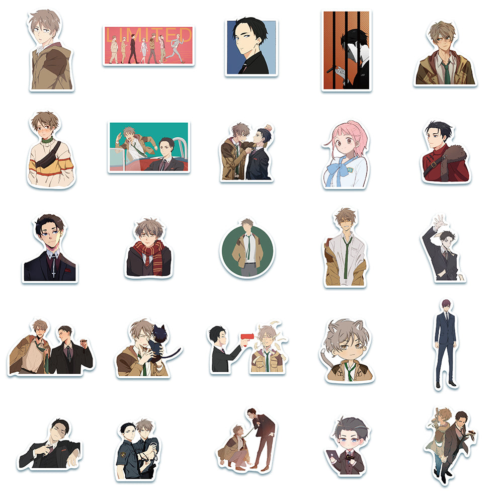50pcs The Millionaire Detective Stickers