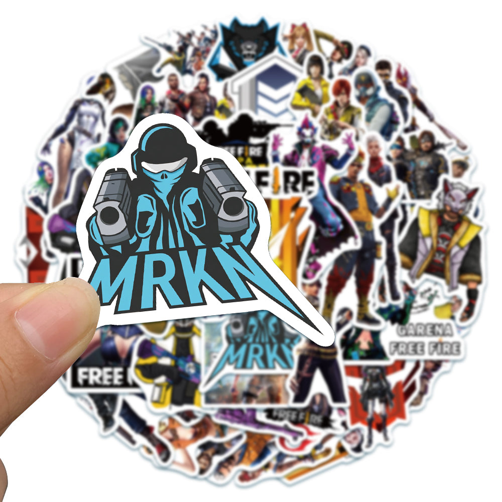 50pcs Free Fire Stickers