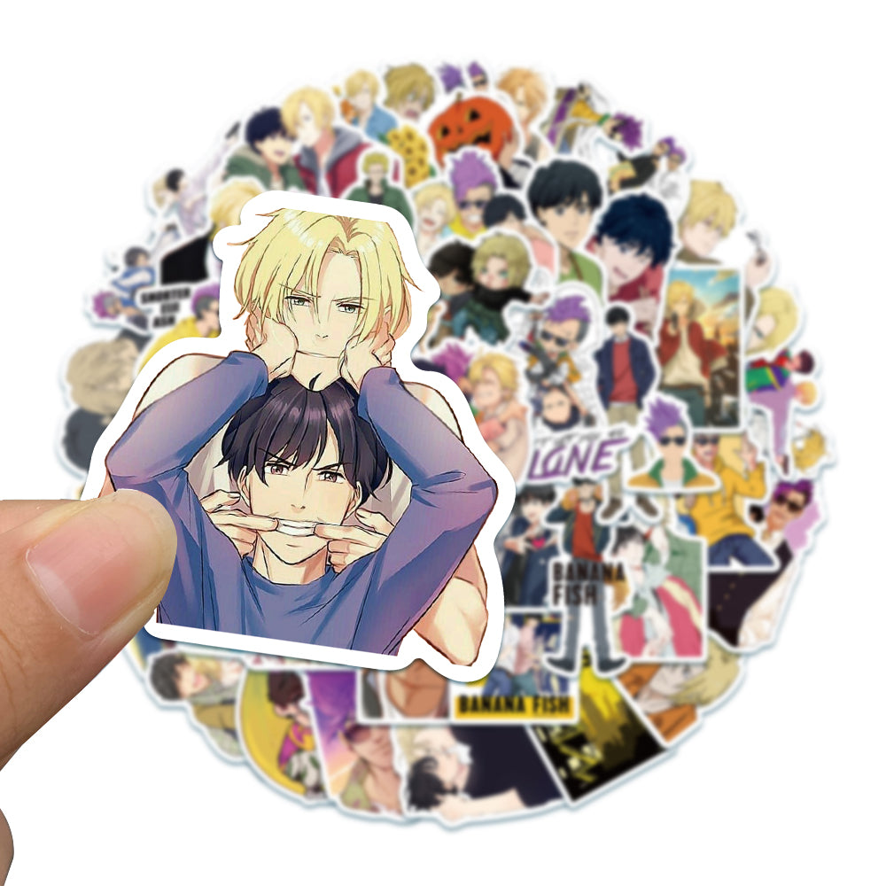 50pcs Banana Fish 2 Stickers