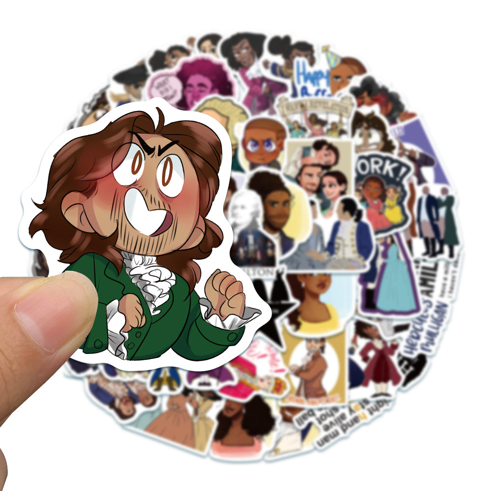 50pcs Hamilton 1 Stickers