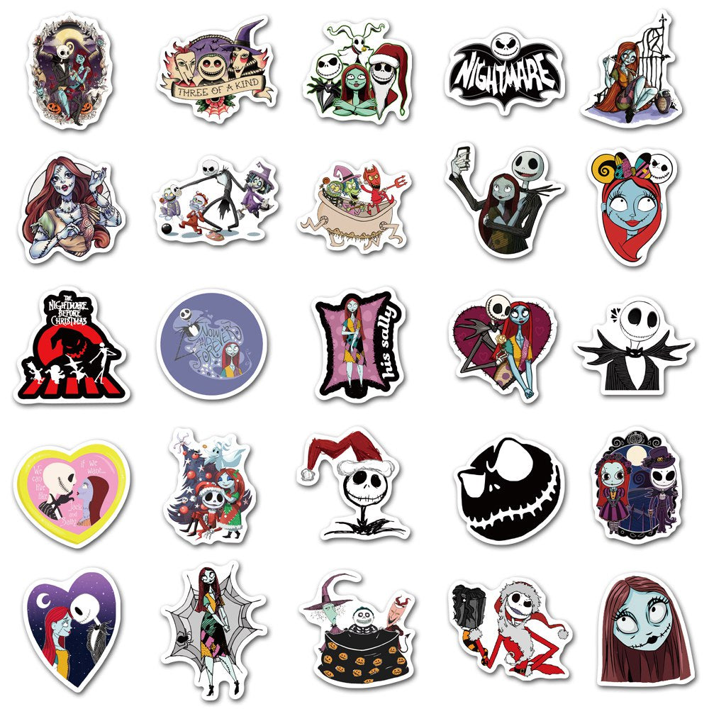50pcs Nightmare Before Christmas Stickers