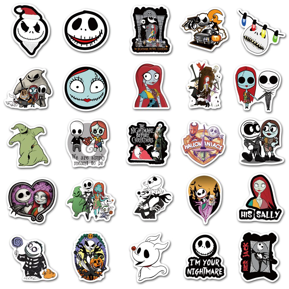 50pcs Nightmare Before Christmas Stickers