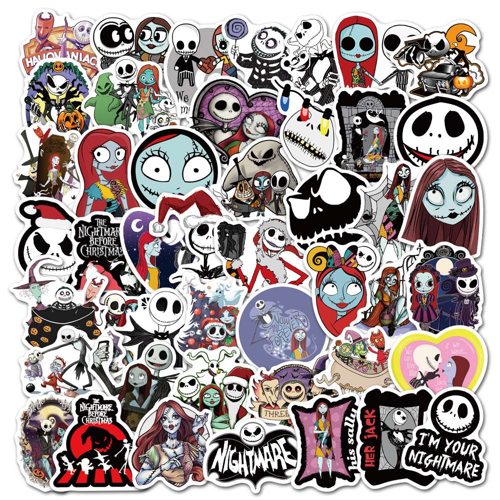 50pcs Nightmare Before Christmas Stickers