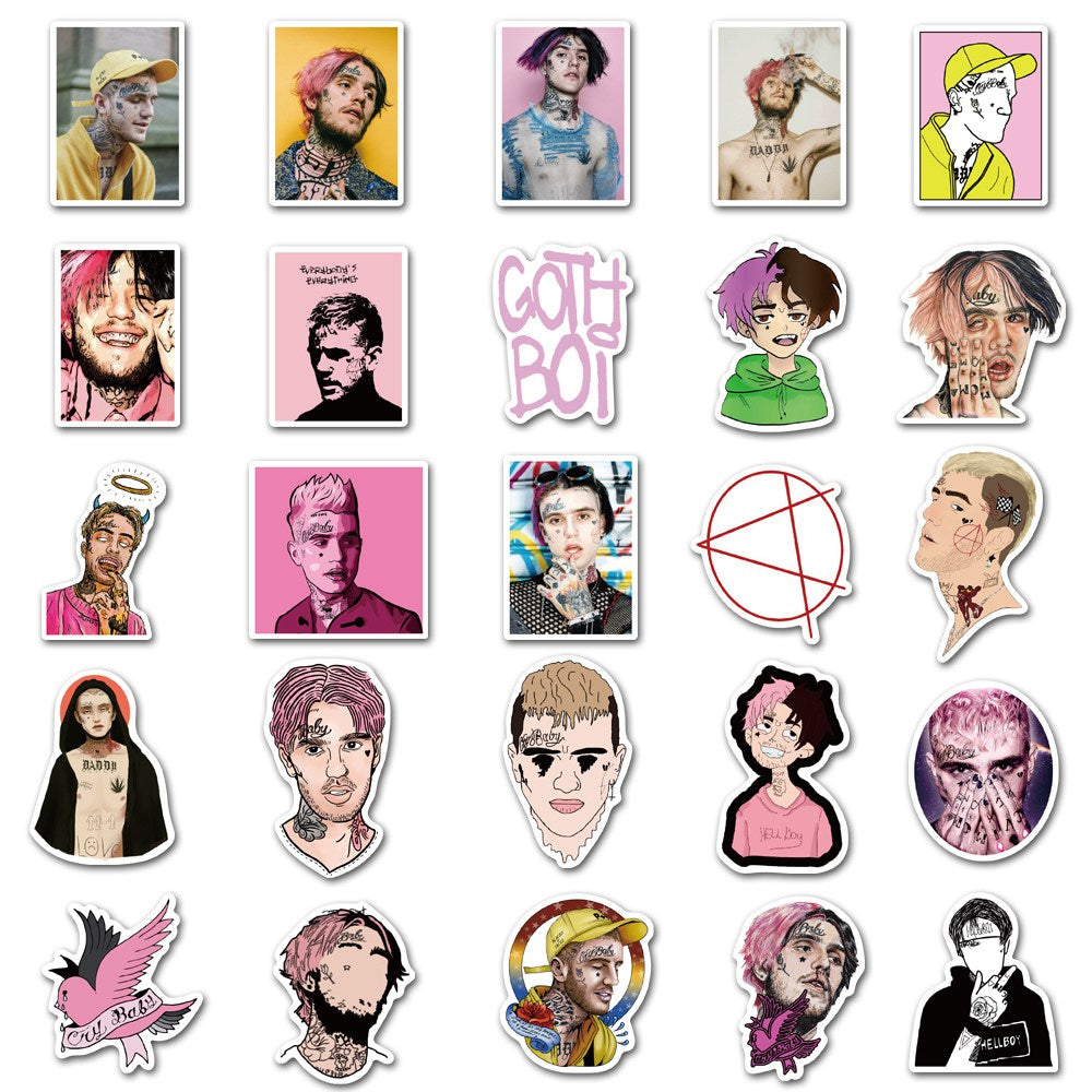 50pcs Lil Peep Stickers