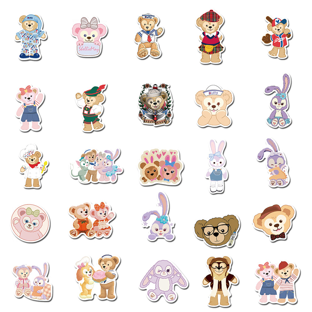 40pcs Duffy Bear Stickers