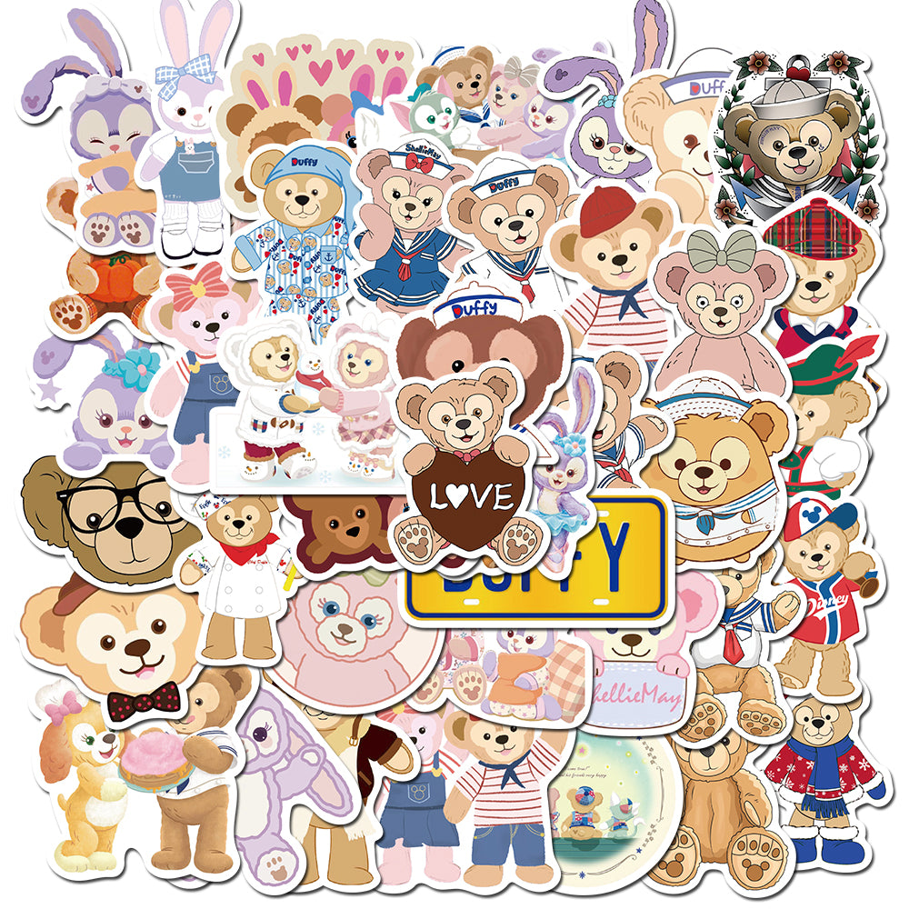 40pcs Duffy Bear Stickers