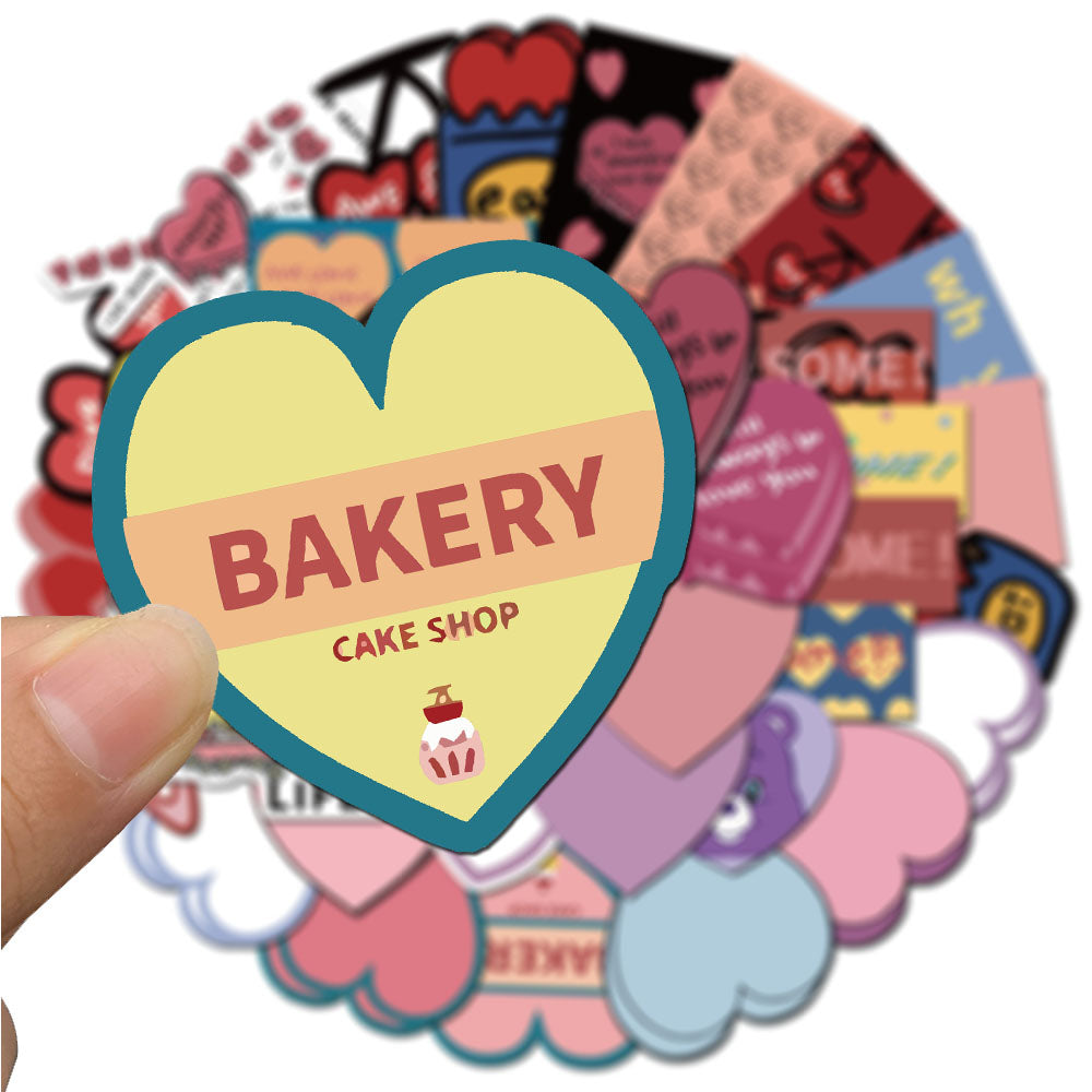 44pcs INS Korean Mazzzzy Stickers