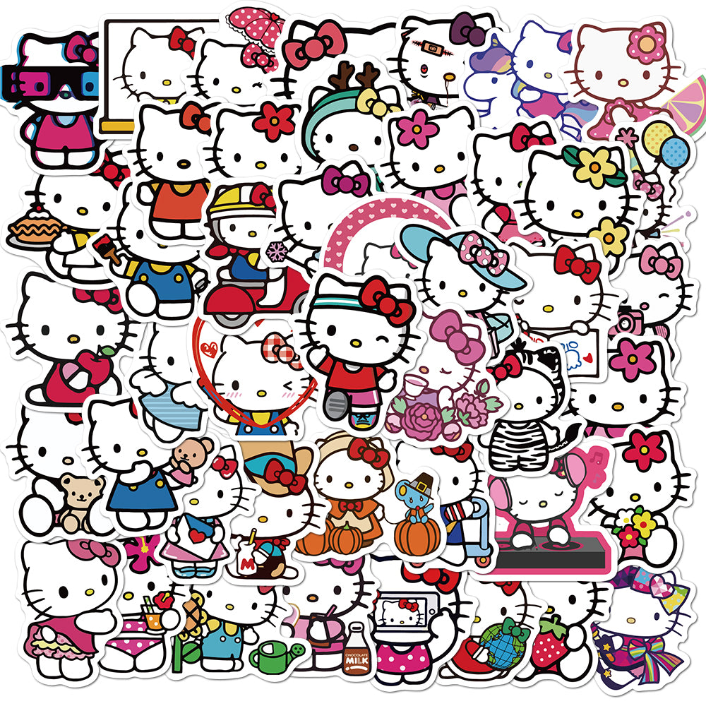 50pcs Hello Kitty 1 Stickers – AU Sticker World