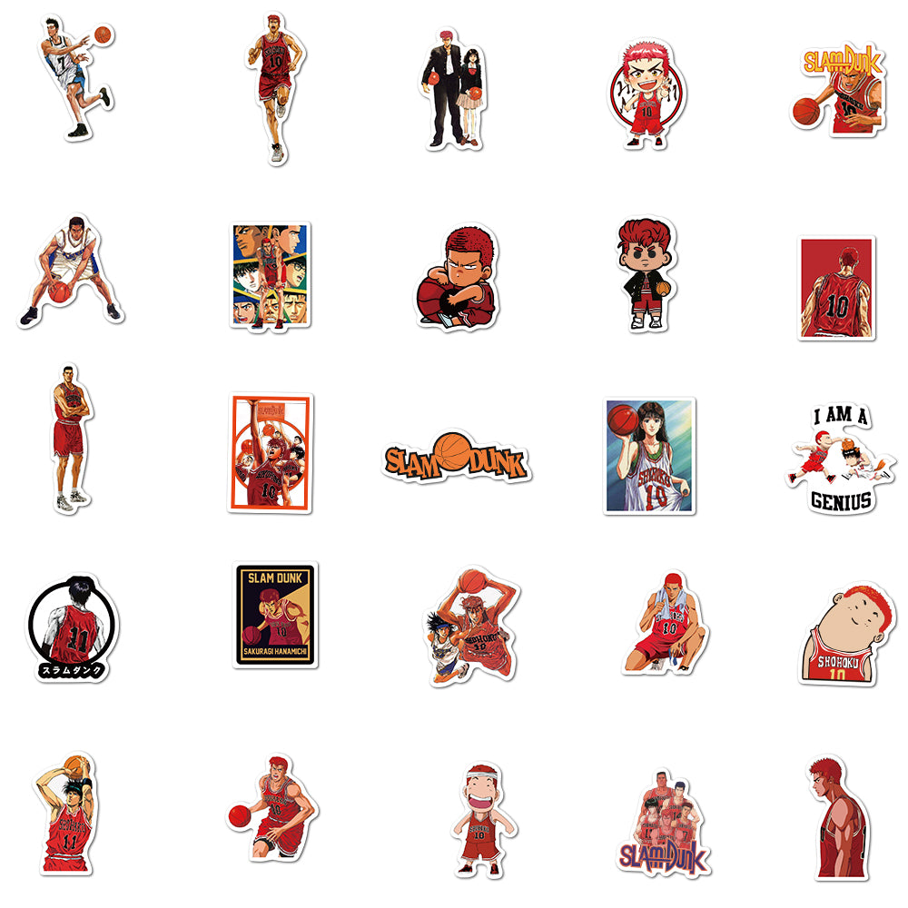 50pcs SLAM DUNK Stickers