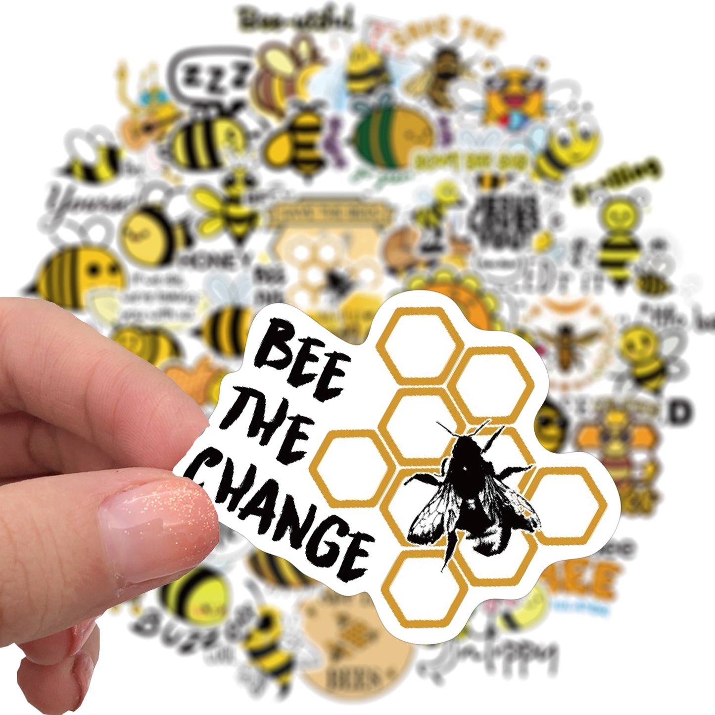 50pcs Bee Stickers