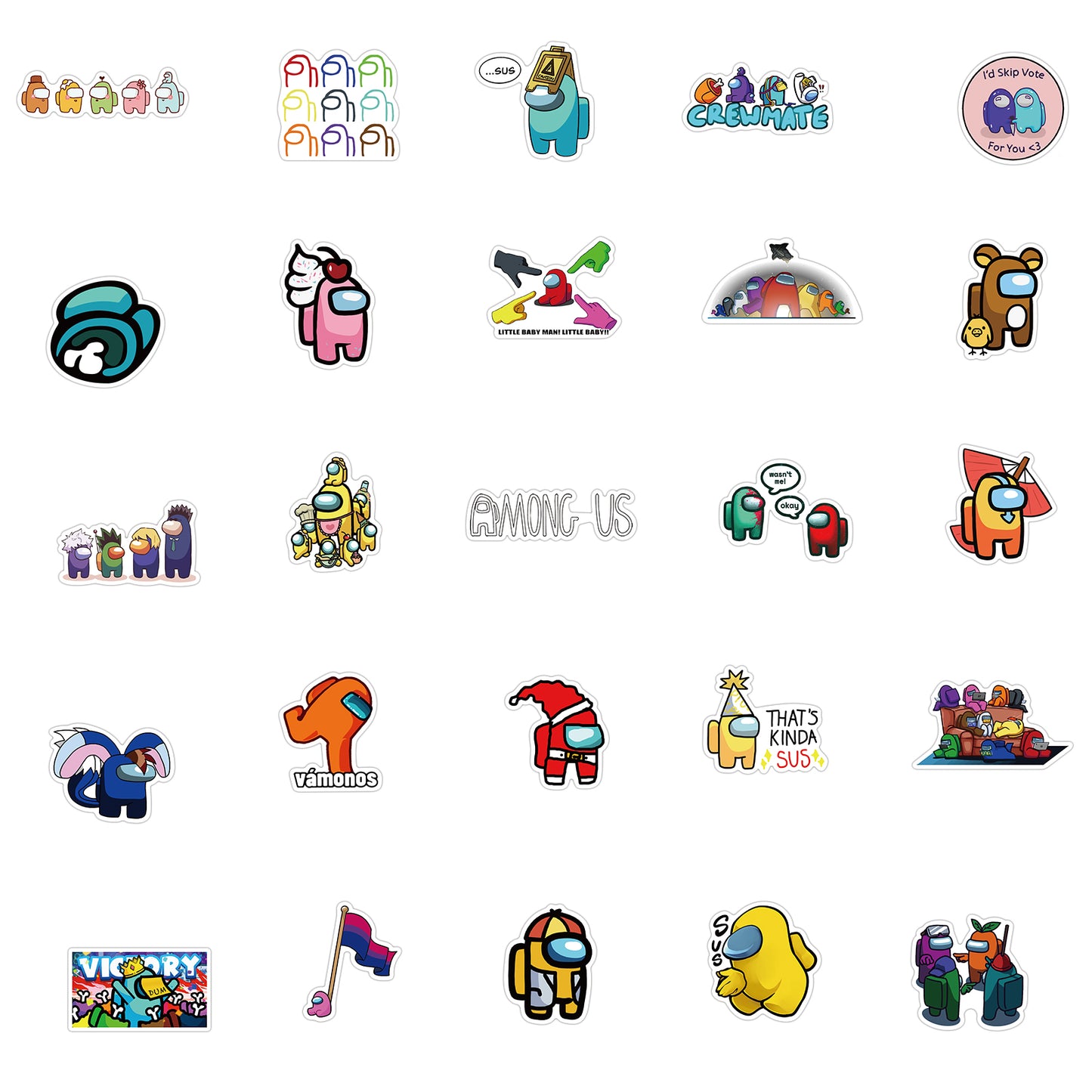 50pcs Among Us 4 Stickers