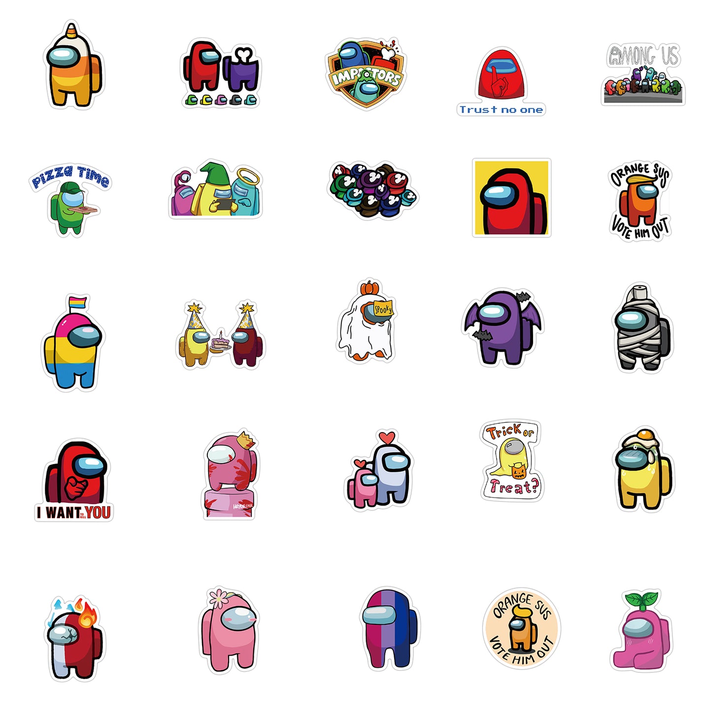 50pcs Among Us 4 Stickers
