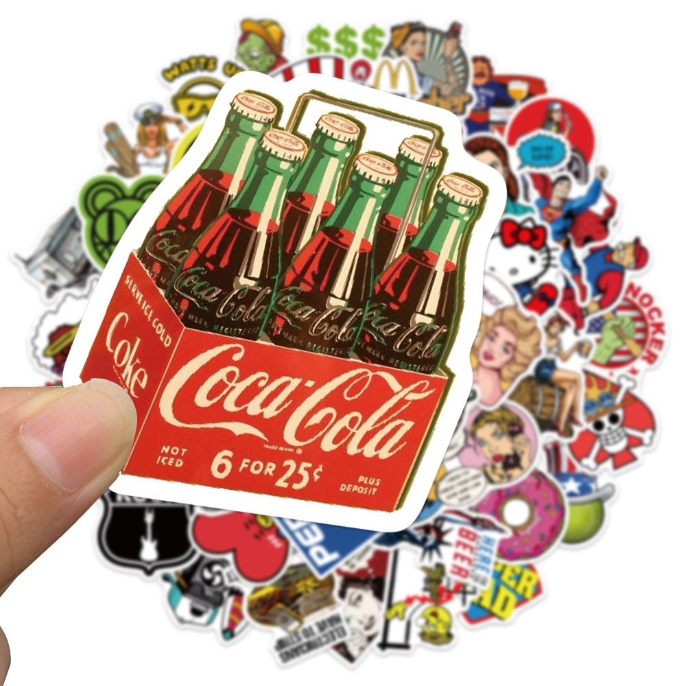 50pcs Retro Style 1 Stickers