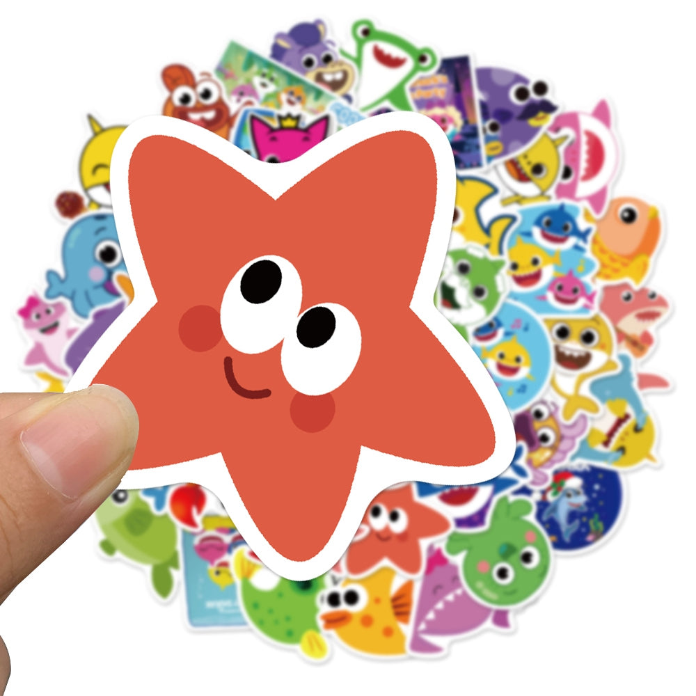 50pcs Song Shark Stickers