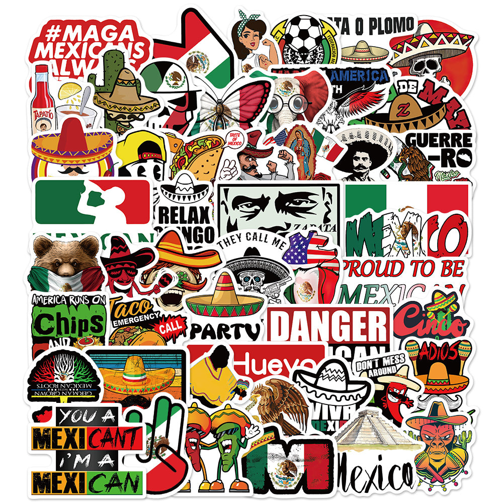 50pcs Mexican Style 2 Stickers