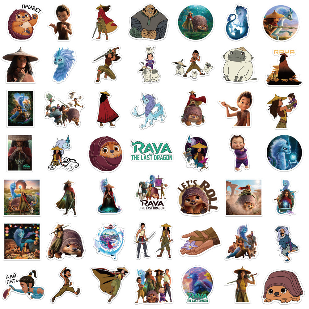 50pcs Raya and the Last Dragon Stickers