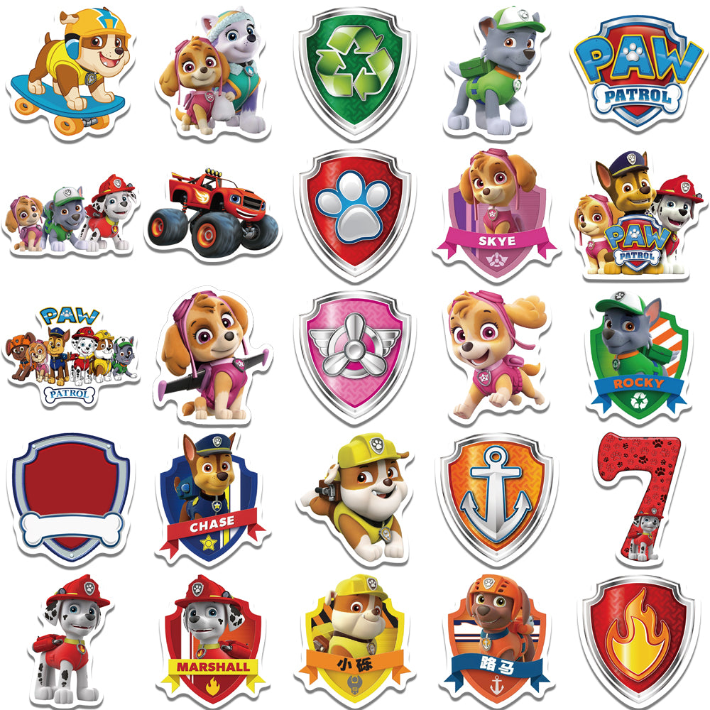 50pcs PAW Patrol Stickers