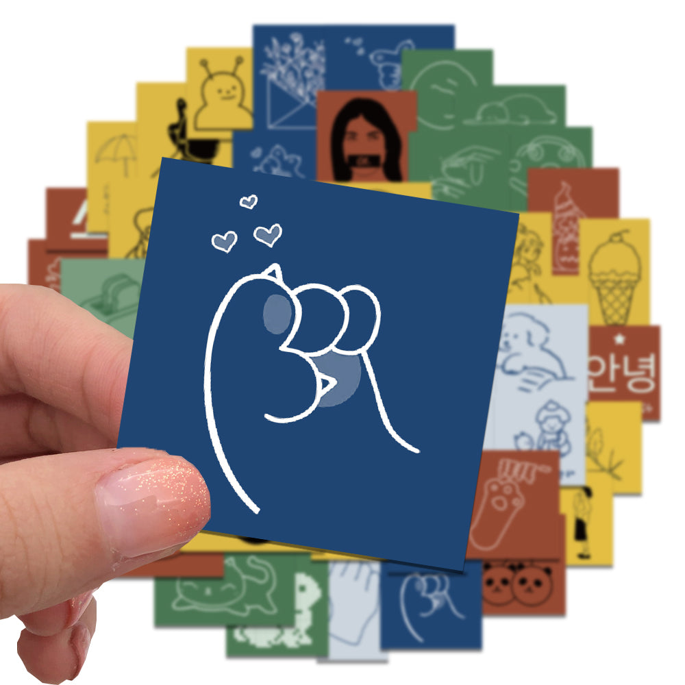 45pcs Drawing Ins Stickers