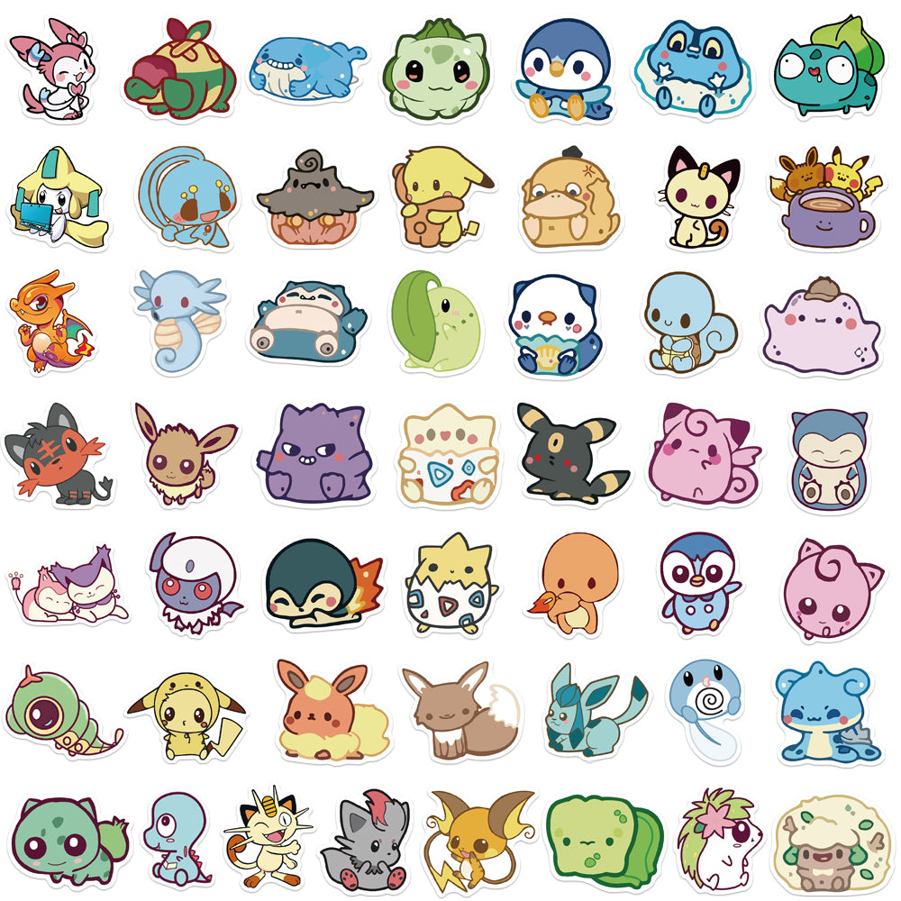 50pcs Pokemon 3 Stickers